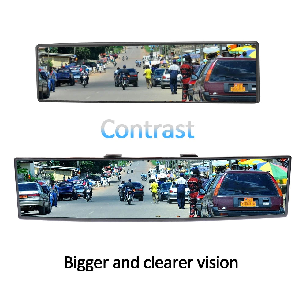 Wide-Angle, Snap-On Car Rear View Mirror