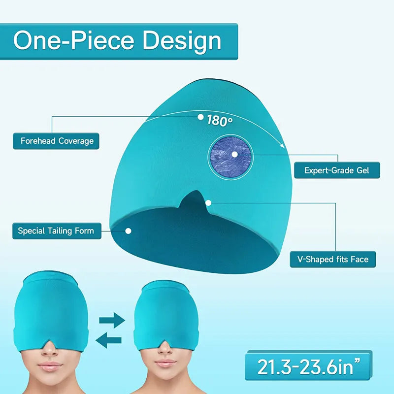 Form Fitting Gel Headache Relief Cap