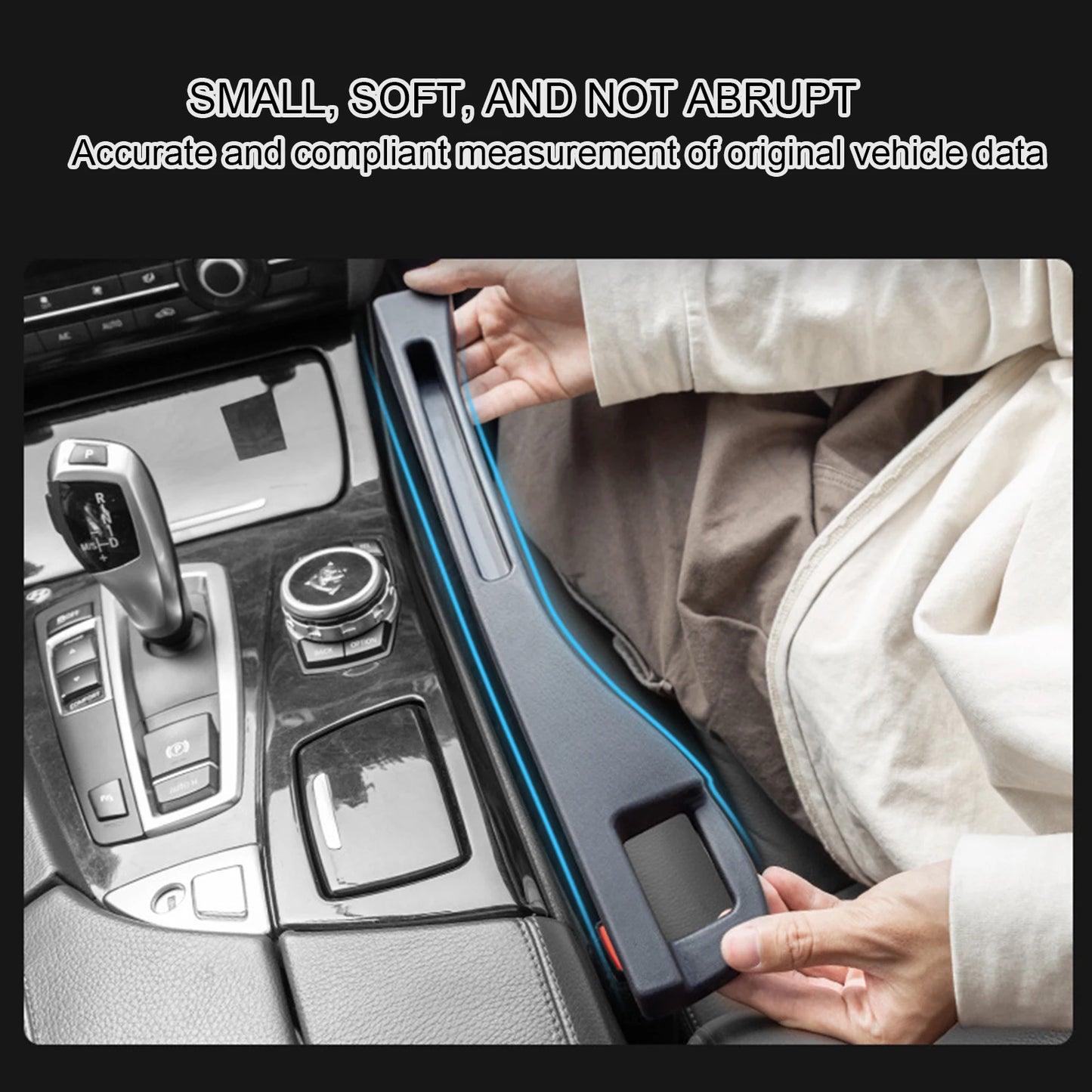 Leak-Proof, Universal Car Seat Gap Filler