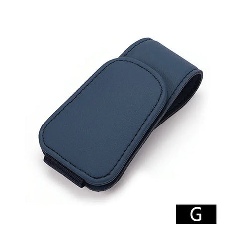 Magnetic Leather Sunglasses Holder - 100% Vegan and eco-friendly