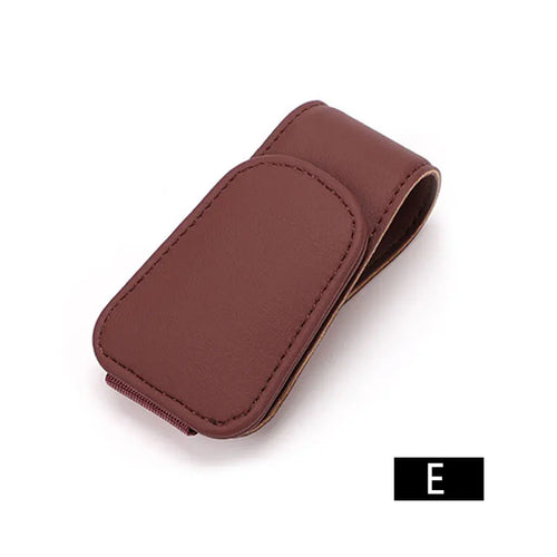 Magnetic Leather Sunglasses Holder - 100% Vegan and eco-friendly