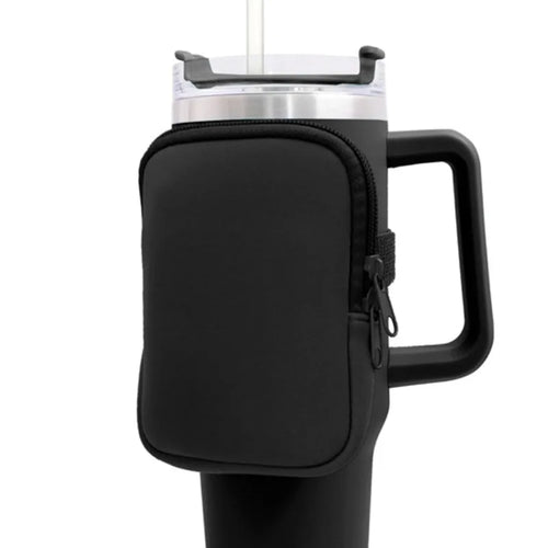 40 oz Stanely Cup Carrier - Includes pouch for phone, keys and cards!