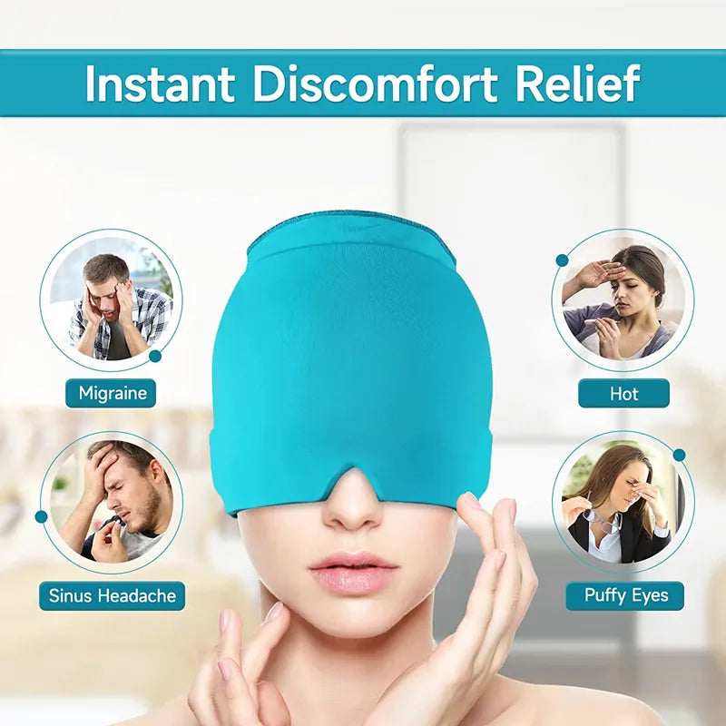 Form Fitting Gel Headache Relief Cap