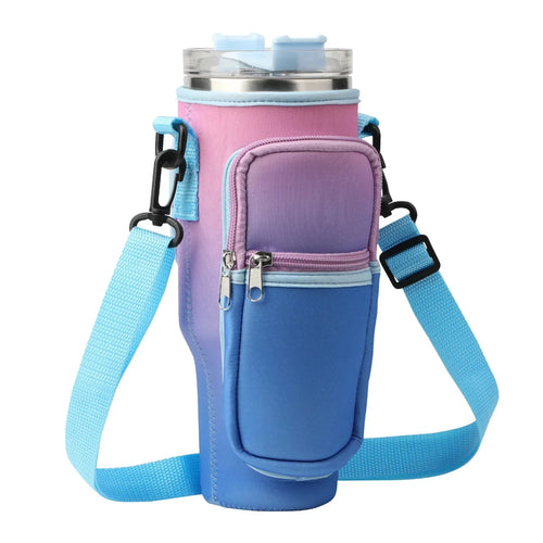 40 oz Stanely Cup Carrier - Includes pouch for phone, keys and cards!