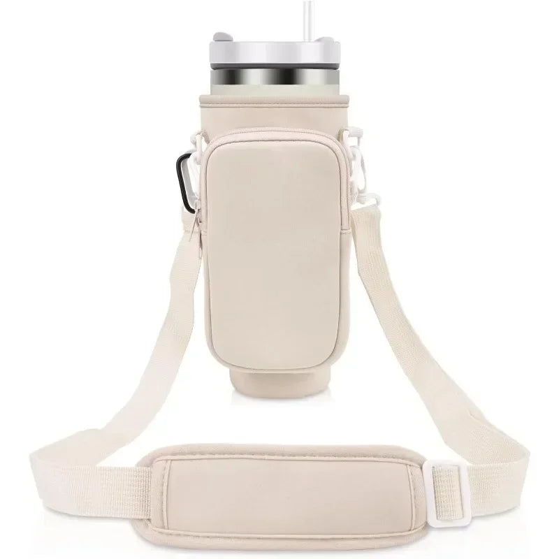 40 oz Stanely Cup Carrier - Includes pouch for phone, keys and cards!