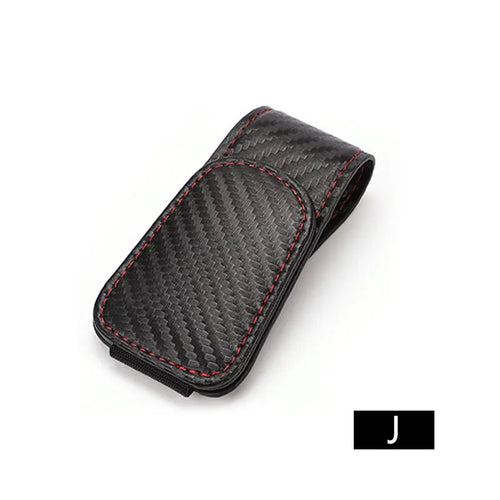 Magnetic Leather Sunglasses Holder - 100% Vegan and eco-friendly