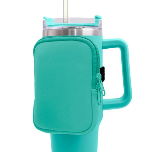 40 oz Stanely Cup Carrier - Includes pouch for phone, keys and cards!