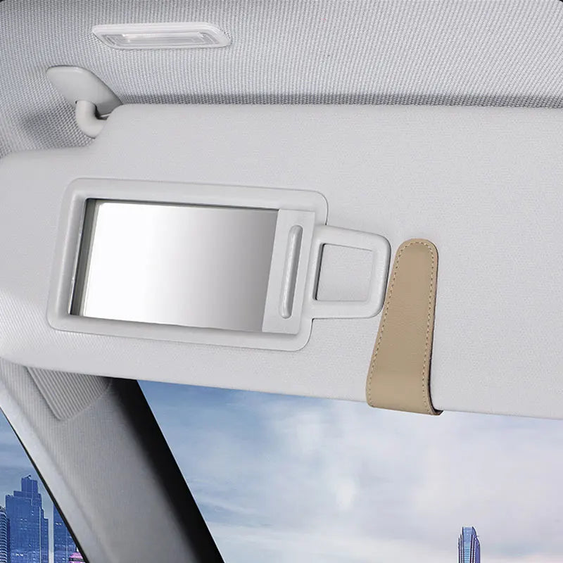 Magnetic Leather Sunglasses Holder - 100% Vegan and eco-friendly