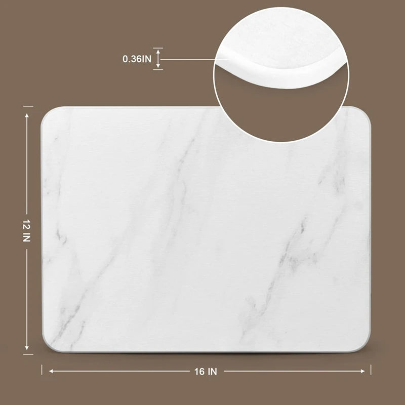 Diatomite Stone Mat For Kitchen - Antibacterial, Fast Drying, Heat Resistant