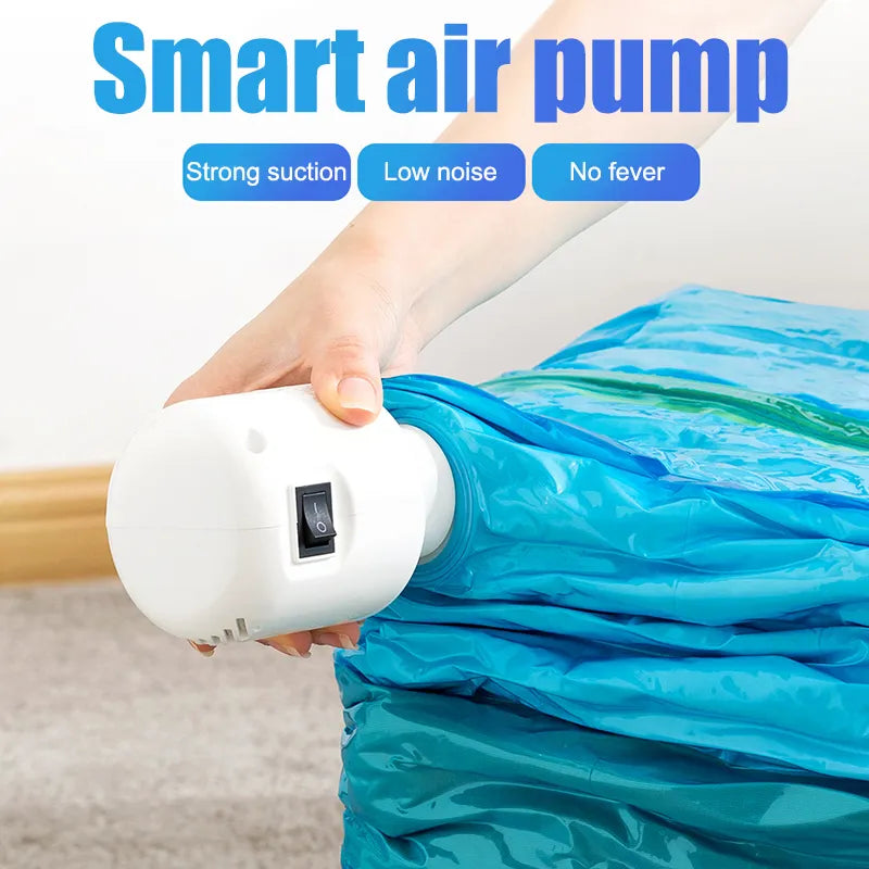 Vacuum Compression Bags and Electric Air Pump for Light Traveling