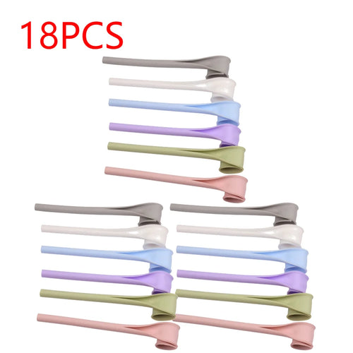 Silicone Snap Straws - Reusable + Eco-Friendly 6PC Set