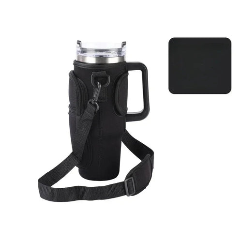 40 oz Stanely Cup Carrier - Includes pouch for phone, keys and cards!