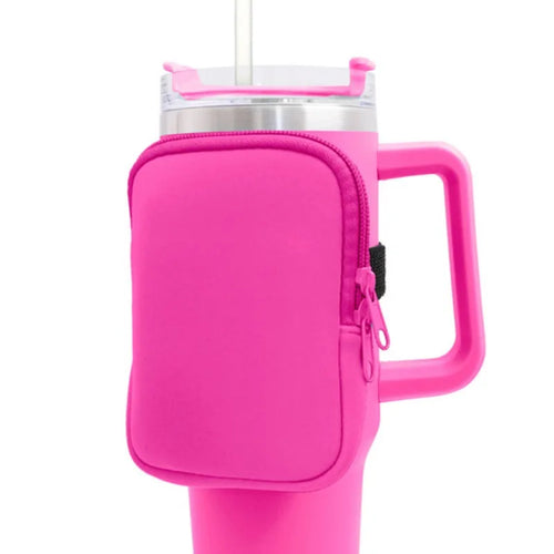 40 oz Stanely Cup Carrier - Includes pouch for phone, keys and cards!
