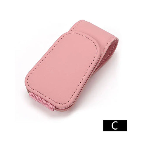 Magnetic Leather Sunglasses Holder - 100% Vegan and eco-friendly