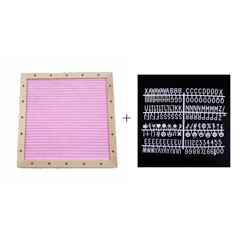 Glowing Wooden Frame Letterboard