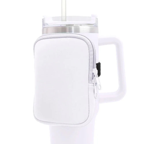 40 oz Stanely Cup Carrier - Includes pouch for phone, keys and cards!