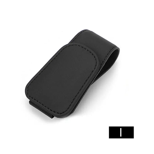 Magnetic Leather Sunglasses Holder - 100% Vegan and eco-friendly