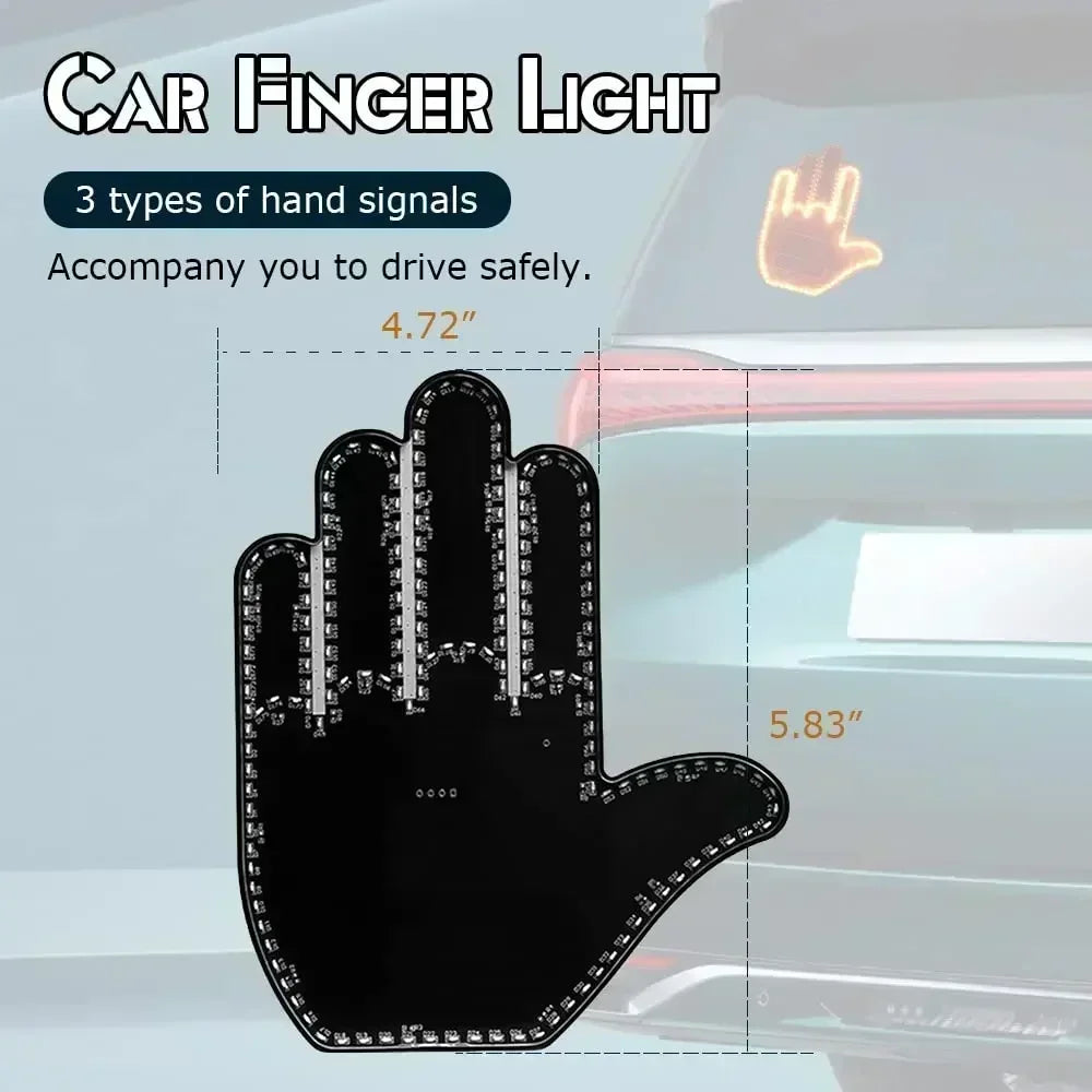 LED Hand Gesture Light for Car Window