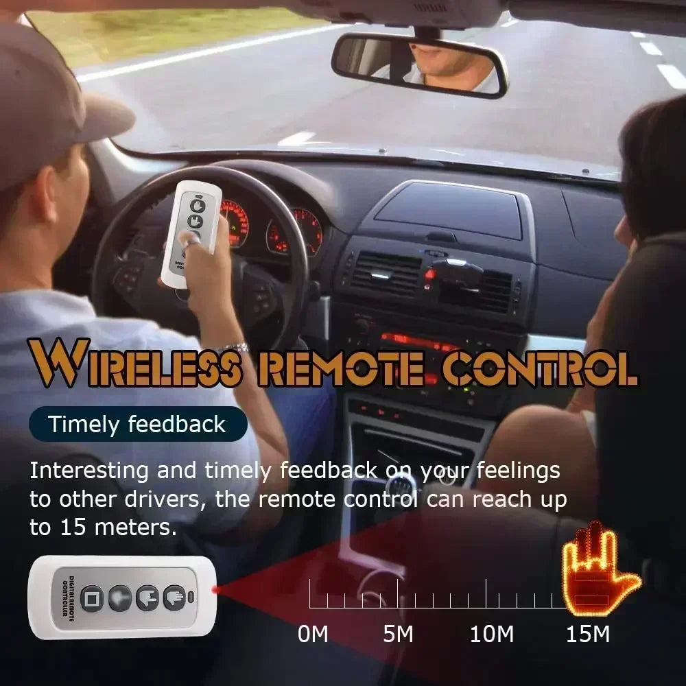 LED Hand Gesture Light for Car Window