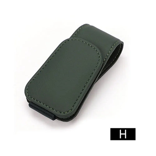 Magnetic Leather Sunglasses Holder - 100% Vegan and eco-friendly