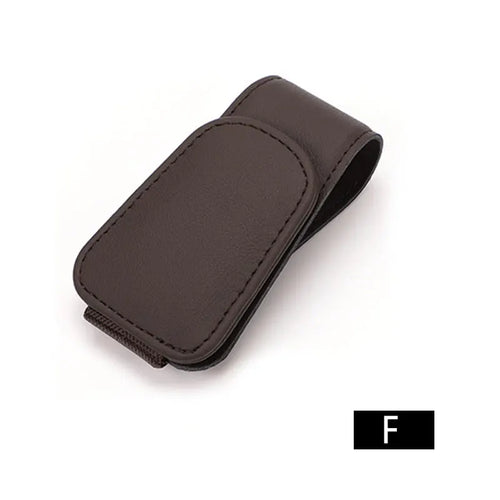 Magnetic Leather Sunglasses Holder - 100% Vegan and eco-friendly
