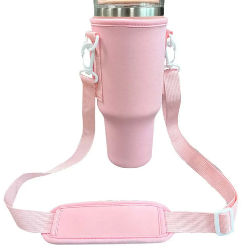 40 oz Stanely Cup Carrier - Includes pouch for phone, keys and cards!