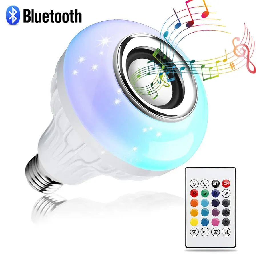 Musical Rainbow LED Light Bulb - Bluetooth + Remote Controlled