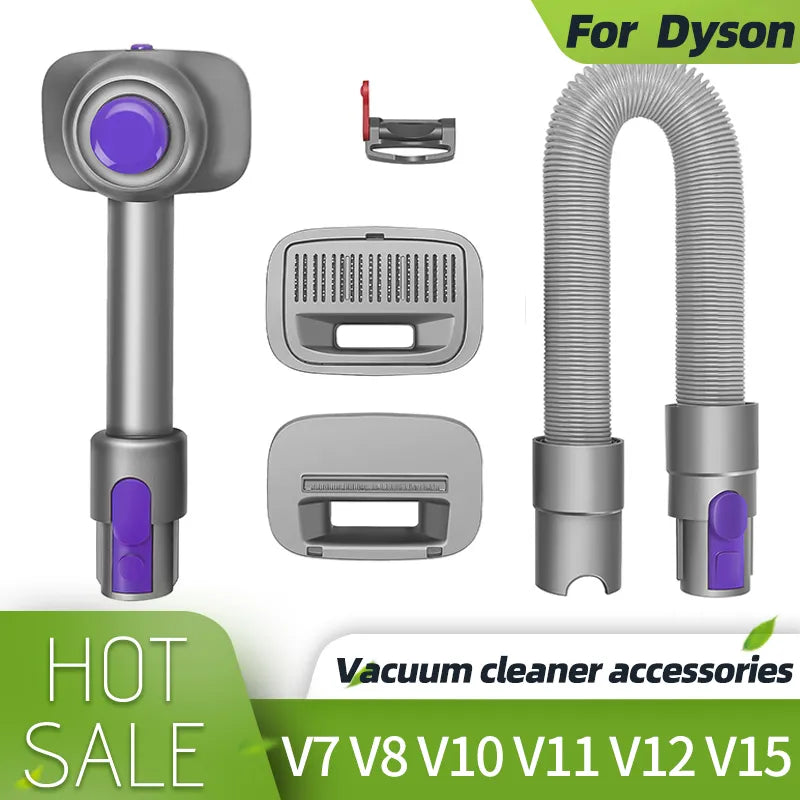 2-in-1 Pet Grooming and Deshedding Vacuum Kit - Dyson V compatible