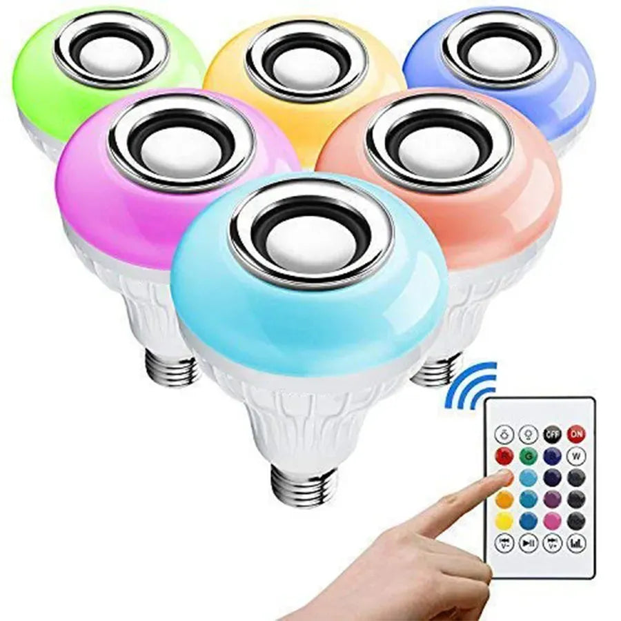 Musical Rainbow LED Light Bulb - Bluetooth + Remote Controlled