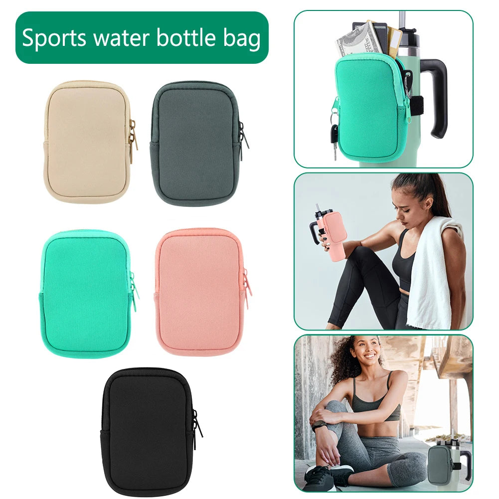 40 oz Stanely Cup Carrier - Includes pouch for phone, keys and cards!
